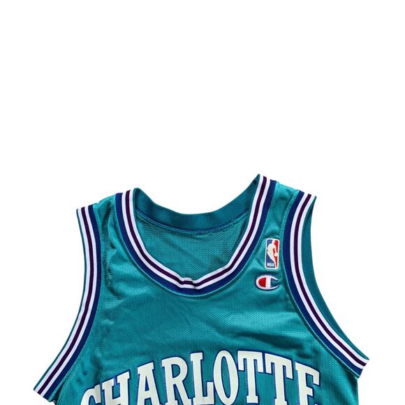 Charlotte Hornets #2 Larry Johnson Champion Jersey - Small - Picture 2 of 3